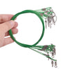 10Pcs/lot 50cm Heavy Duty 150Lbs/68kg Steel Wire Leader with Swivel