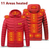 Mens 9 Zone USB Winter Heated Jacket