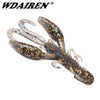 WDAIREN 10Pcs/Lot  50mm/70mm Soft Plastic Craw Bait