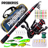 ProBeros 2.1m Telescopic Spinning Rod + Reel Combo Set