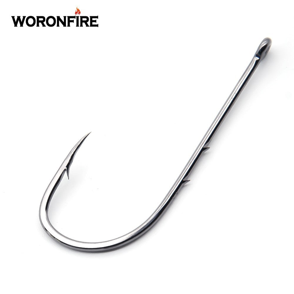 WORONFIRE 50pcs/lot 1#-6/0# Aberdeen Long Shank Fishing Hook – Pro Tackle  World