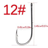 WORONFIRE 50pcs/lot 1#-6/0# Aberdeen Long Shank Fishing Hook