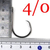 Bimoo 50pcs/Lot 1 1/0 2/0 3/0 4/0 5/0 6/0 7/0 8/0 9/0 10/0 Circle Hooks