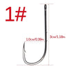 WORONFIRE 50pcs/lot 1#-6/0# Aberdeen Long Shank Fishing Hook