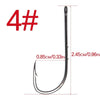 WORONFIRE 50pcs/lot 1#-6/0# Aberdeen Long Shank Fishing Hook