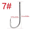 WORONFIRE 50pcs/lot 1#-6/0# Aberdeen Long Shank Fishing Hook