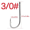 WORONFIRE 50pcs/lot 1#-6/0# Aberdeen Long Shank Fishing Hook