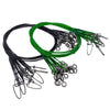 10Pcs/lot 50cm Medium Duty 88Lbs/40Kg Steel Wire Leader with Swivel