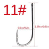 WORONFIRE 50pcs/lot 1#-6/0# Aberdeen Long Shank Fishing Hook