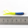 MNFT 20PCS Tri-color 4.5cm/0.5g Silicone Salted Tube Baits
