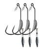 JYJ 3PCS/Lot 3.8g/5.7g/6.2g Weighted Bait Hook with Rattle Spoon