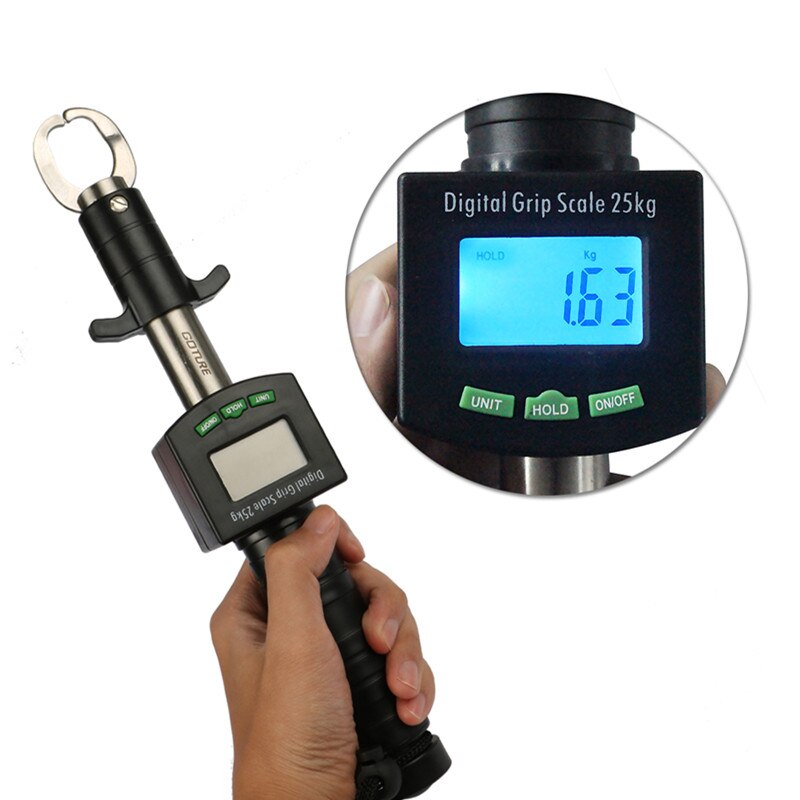 Digital Fish Lip Grabber With Scale Weight 25KG/55LB – Pro Tackle