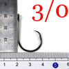 Bimoo 50pcs/Lot 1 1/0 2/0 3/0 4/0 5/0 6/0 7/0 8/0 9/0 10/0 Circle Hooks