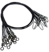 10Pcs/lot 50cm Medium Duty 88Lbs/40Kg Steel Wire Leader with Swivel