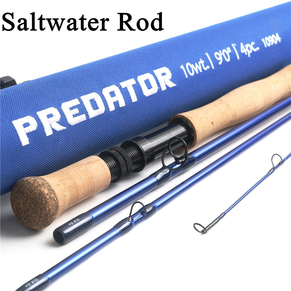 Maximumcatch PREDATOR Saltwater 30T Carbon Fly Rod 8-12WT 4 Section – Pro  Tackle World