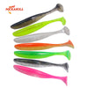 Hexakill T-Tail Shad Bait 5cm/7cm/9cm/12cm 3-34Pcs