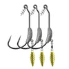 JYJ 3PCS/Lot 3.8g/5.7g/6.2g Weighted Bait Hook with Rattle Spoon