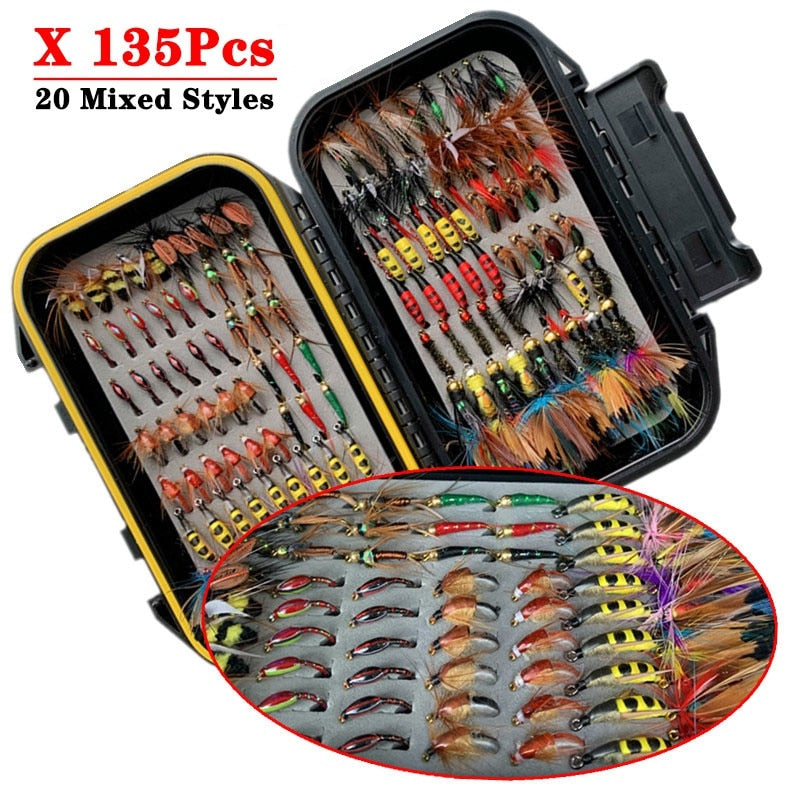 135Pieces/Box Wet/Dry Fly Fishing Lure Box Set – Pro Tackle World