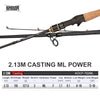 Kingdom KO-II 1.8m-2.28m Ultra Light 2PC Spinning/Casting Rod