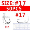 Bimoo 50/25PCS Multiple Purpose High Carbon Steel Fish Hooks