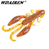 WDAIREN 10Pcs/Lot  50mm/70mm Soft Plastic Craw Bait