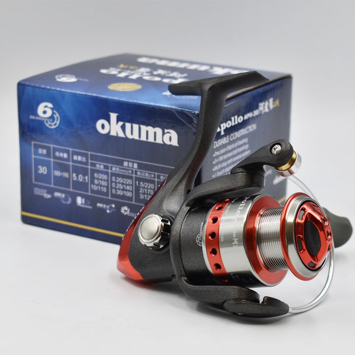 Okuma APOLLO 5+1BB 5.0:1/4.5:1/4.8:1 Ratio 5KG-16KG Power Spinning Ree –  Pro Tackle World