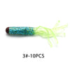 10PCS/lot 5.5cm Artificial Soft Plastic Tube Lures