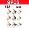 Vampfly 8PCS Size #12 Tenkara Nymph Wet Fly Set