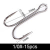 FTK 10-20pcs 2 4 6 1/0 2/0 3/0# Double Frog Fishing Hooks