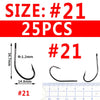 Bimoo 50/25PCS Multiple Purpose High Carbon Steel Fish Hooks