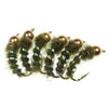 6/10Pc Lot #12 Woolly Worm Brown Caddis Nymph Fly Fishing Lure