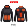 Mens 9 Zone USB Winter Heated Jacket