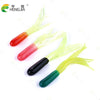 Hengjia 50Pc/Pack 4.5cm 0.8g Soft Plastic Tube Baits