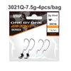 Kingdom 3.5g 5.5g 7.5g 10.5g Jig Head Series Fishing Hooks