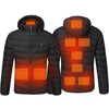 Mens 9 Zone USB Winter Heated Jacket