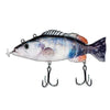 Robotic 4 Segment Auto Swimming USB Fishing Lure - 1PC