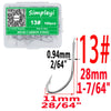 Simpleyi 100pcs 1#-14# Series Bait Hooks