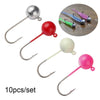 10pcs/lot 1g 2g 3g 5g 7g 15g Round Head Jigging Hook