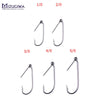 Mizugwa 25pcs/lot Size 1/0-5/0 Weedless Barbed Fishing Hook