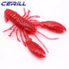 Cerill 5Pcs/Lot 9cm 12g Soft Plastic Crawfish Lure