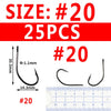 Bimoo 50/25PCS Multiple Purpose High Carbon Steel Fish Hooks