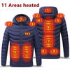 Mens 9 Zone USB Winter Heated Jacket