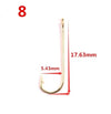 Mizugiwa 100pcs/lot Long Shank Aberdeen Fishing Hooks