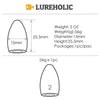 Lureholic Tungsten 1/16-2 OZ Bullet Sinkers