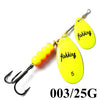 FISH KING 1Pc 3#+5# 25g Double Blade Spinner