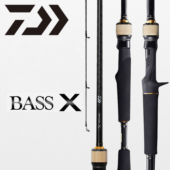 Daiwa BASS X Carbon Spinning/Casting Fishing Rod 2PC 1.88M