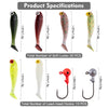 Goture Jig/Grub Hook & Lure Kit 40pcs/lot