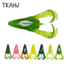 TKAHV 2Pc/Lot 90mm 15.5g Double Tail Soft Frog Lure