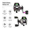 Samolla SL500 6.3:1/8.0:1 9+1BB Ratio Digital Solar Charging Waterproof Fishing Reel