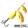 FISH KING 1Pc 3#+5# 25g Double Blade Spinner